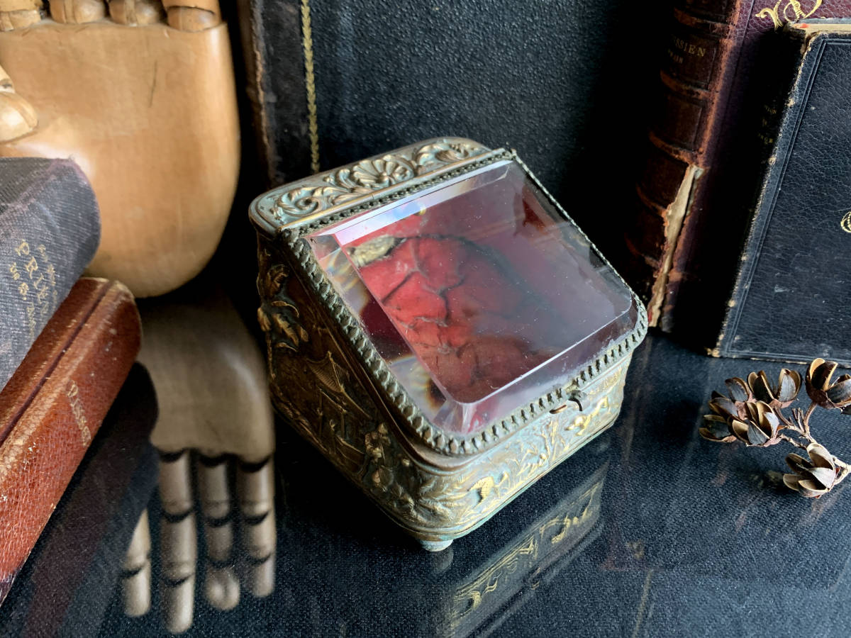 フランス 19世紀 オルモル ガラス ジャポン 宝石箱 ボックス ジュエリー へベル パール 指輪 ネックレス 時計 美術 骨董 宝石 アンティーク hil469otJKLwEPQU-40878 その他