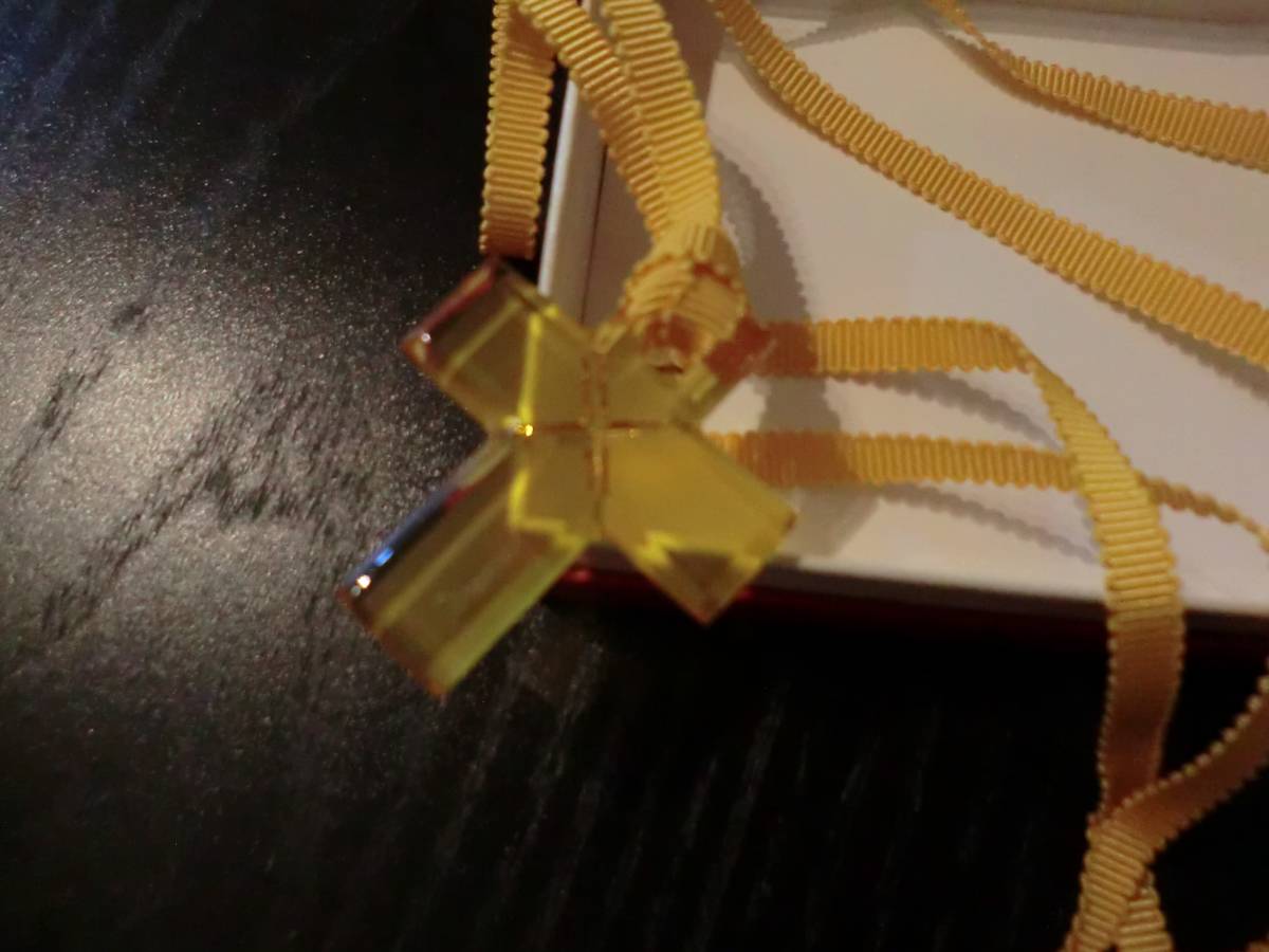 バカラ Baccarat 本物 美品 ネックレス クロス 十字架 チョーカー