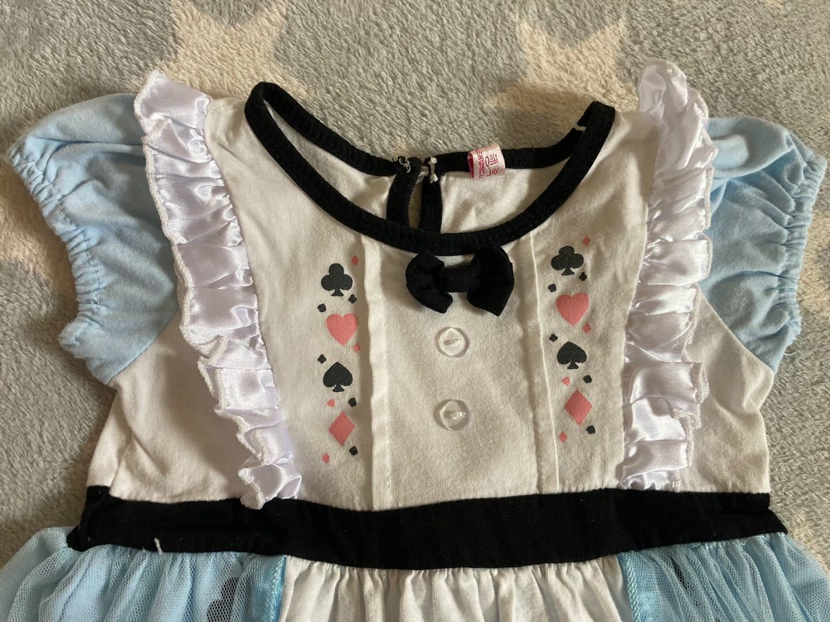 Paypayフリマ なりきりディズニーアリス風 ワンピース フリル コスプレ サイズ100 Paypayフリマ なりきりディズニーアリス風 ワンピース フリル コスプレ サイズ100
