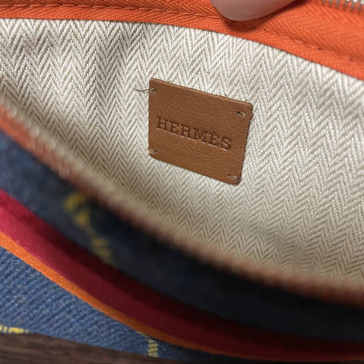 HERMES エルメス フラットポーチ ポーチ カザック フエルト 激レア