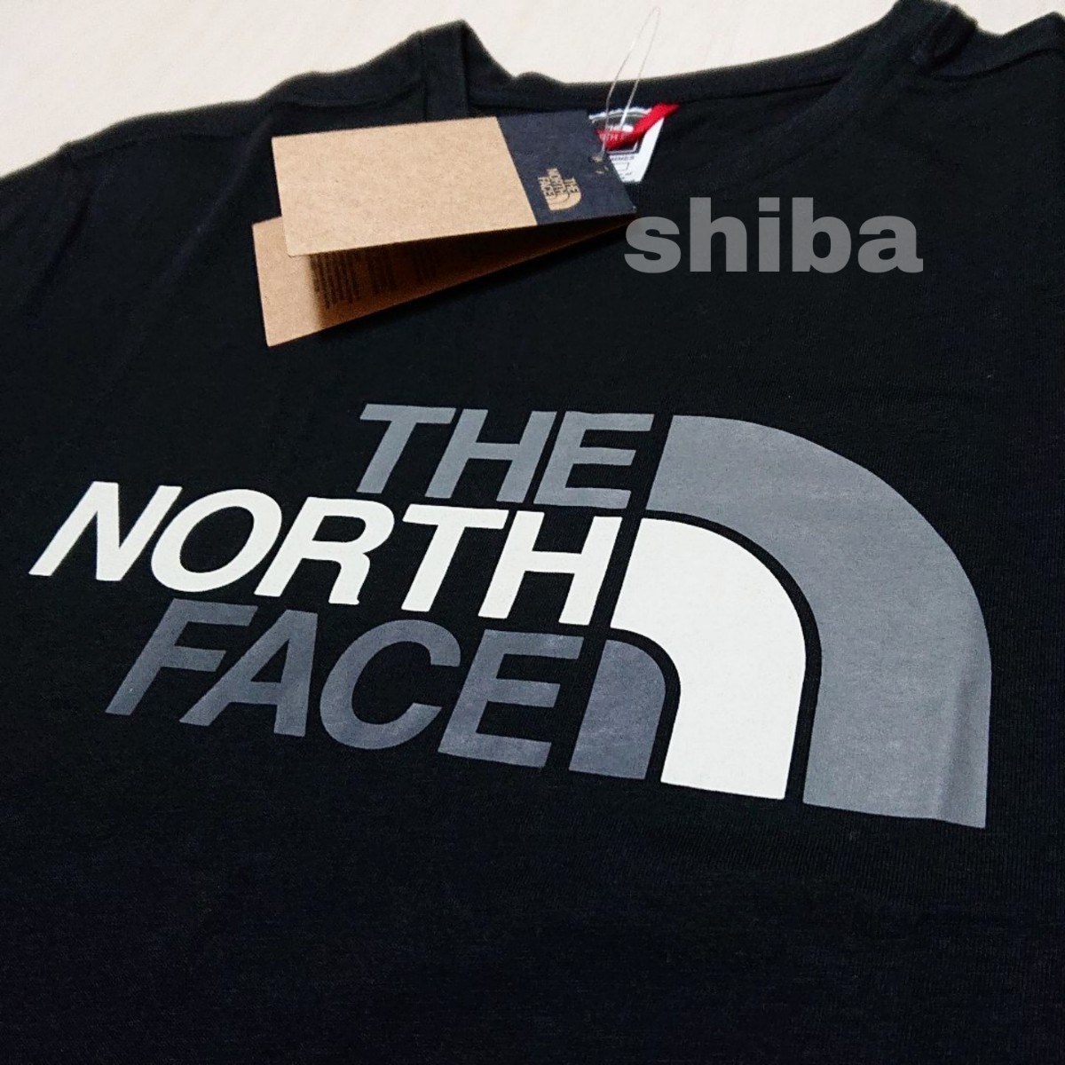 THE NORTH FACE ノースフェイス　tシャツ 半袖 黒　Easy t-shirt　海外Lサイズ