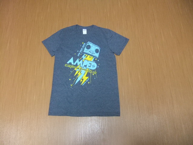 古着　GILDAN　プリントTシャツ　チャコールグレーS_画像1