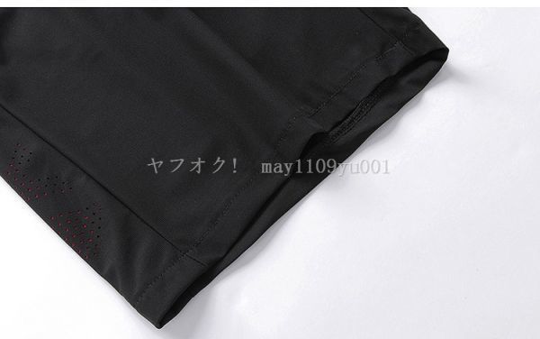 ひんやり 接触冷感 メンズ 半袖 Tシャツ ハーフパンツ 上下セット部屋着ゆったりワイドズボン真夏無地シンプル カラーB [サイズ 色 選択可]_画像10