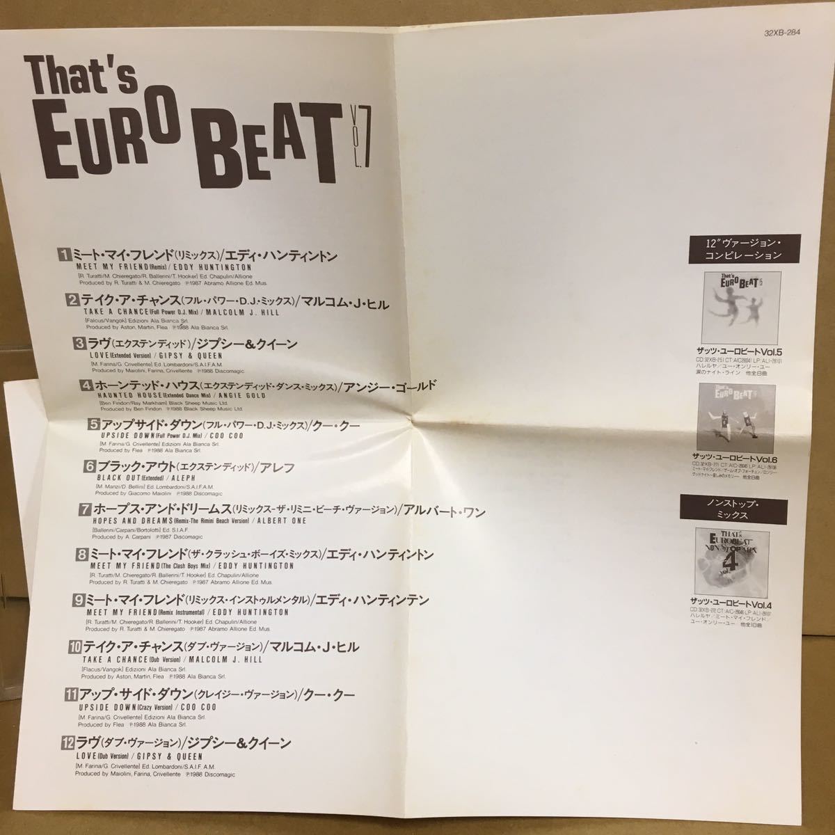 [CD] THAT\'S EUROBEAT Thats euro beat VOL.7 * MEET MY FRIEND (CLASH BOYS MIX) / EDDY HUNTINGTON, UPSIDE DOWN / COO COO др. 