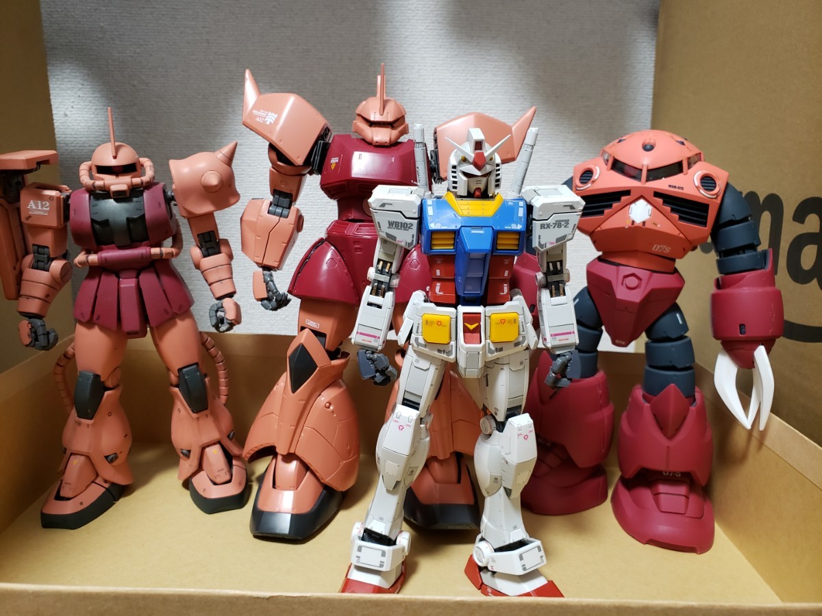 MG ガンダム シャア専用ザク ゲルググ ズゴック 4点セット MG ガンダム シャア専用ザク ゲルググ ズゴック 4点セット
