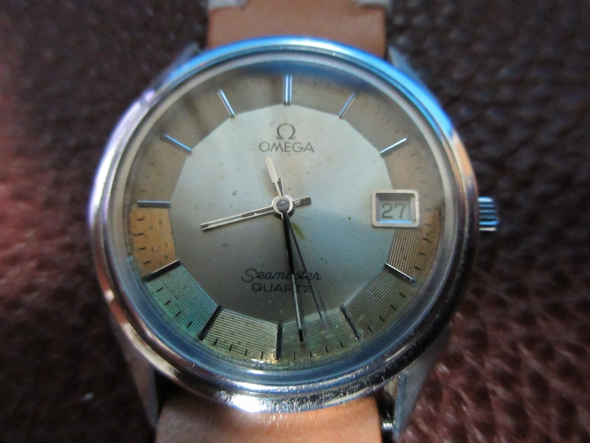 オメガ Omega 1342 Seamaster Pie Pan Style Quartz 33mm Vintage Watch 時計（中古）_画像2