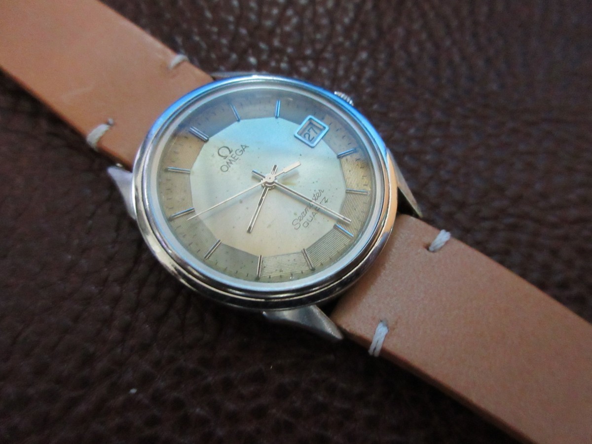 オメガ Omega 1342 Seamaster Pie Pan Style Quartz 33mm Vintage Watch 時計（中古）