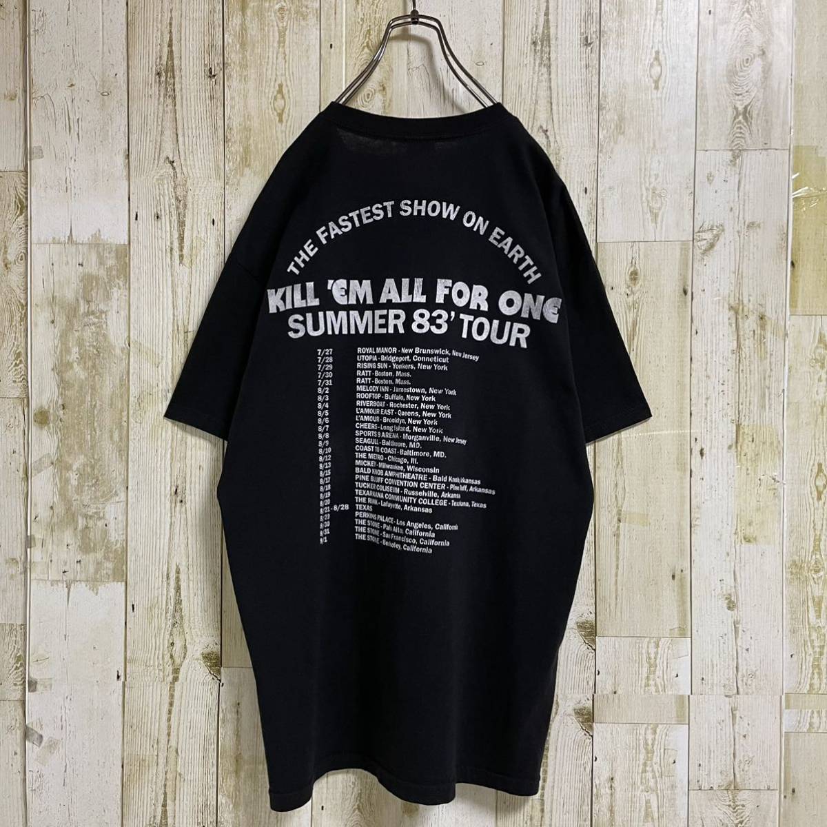 メタリカ キル・エム・オール ハンマーデザイン サマー83ツアー 両面プリント コピーライト 2013年 バンドTシャツ メタルTee L 古着