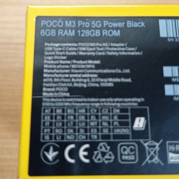 POCO M3 Pro 5G Global Version（6GB + 128GB） SIMフリー スマホ本体