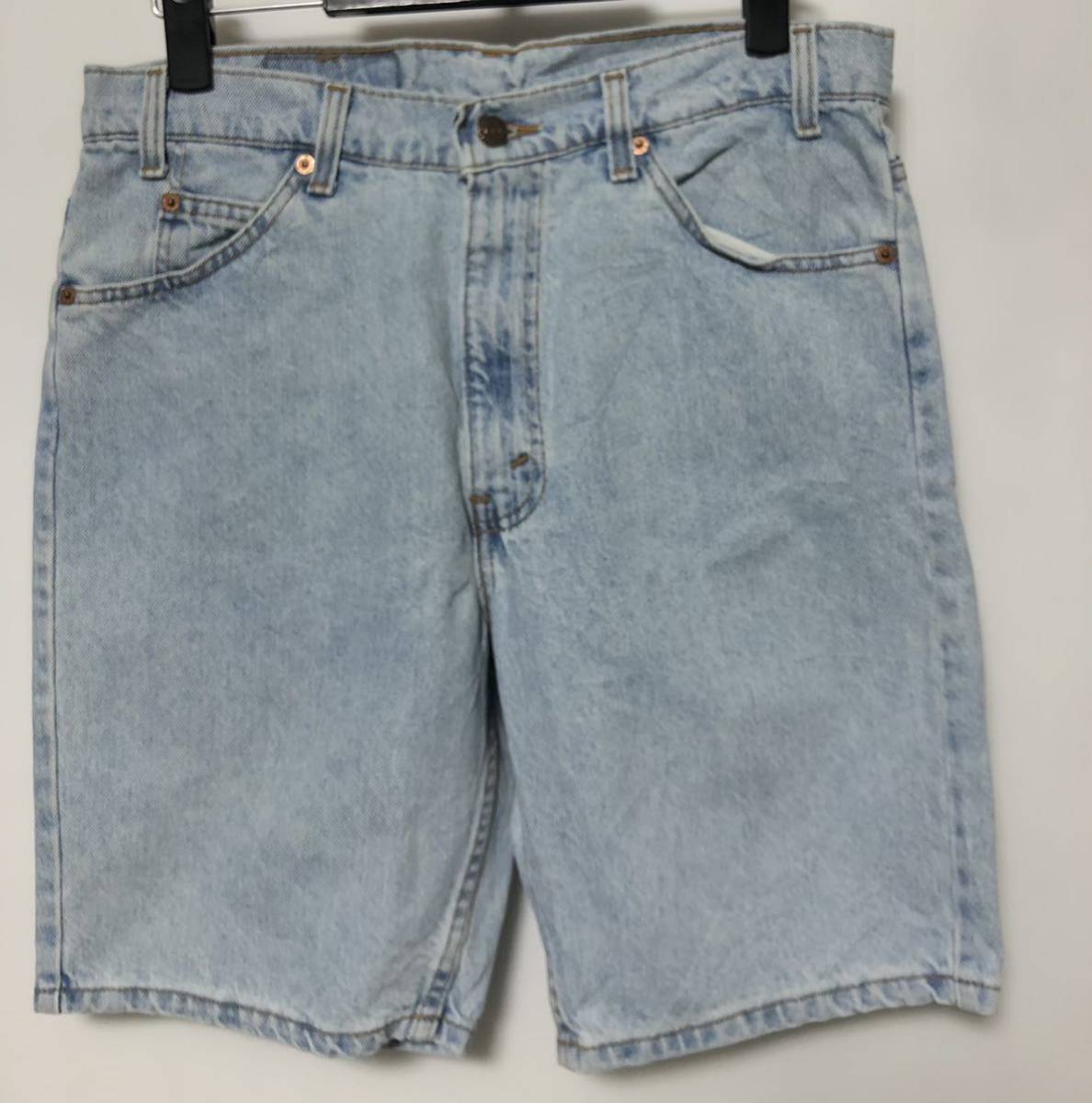 90s USA製 505 levis リーバイス ショートパンツ デニムハーフパンツ w33 アメリカ古着　/F_画像1