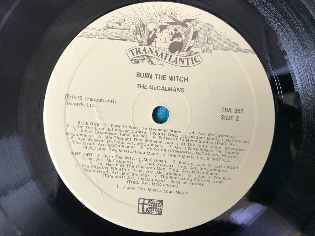 LP●The McCalmans / Burn The Witch UKオリジナル盤TRA357 マトA1/B1_画像3