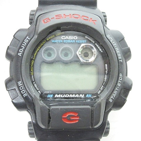 カシオジーショック CASIO G-SHOCK ヴィンテージ DW-8400-1 腕時計 マッドマン MUDMAN ブラック 黒 ジャンク品 0711 メンズ_画像1