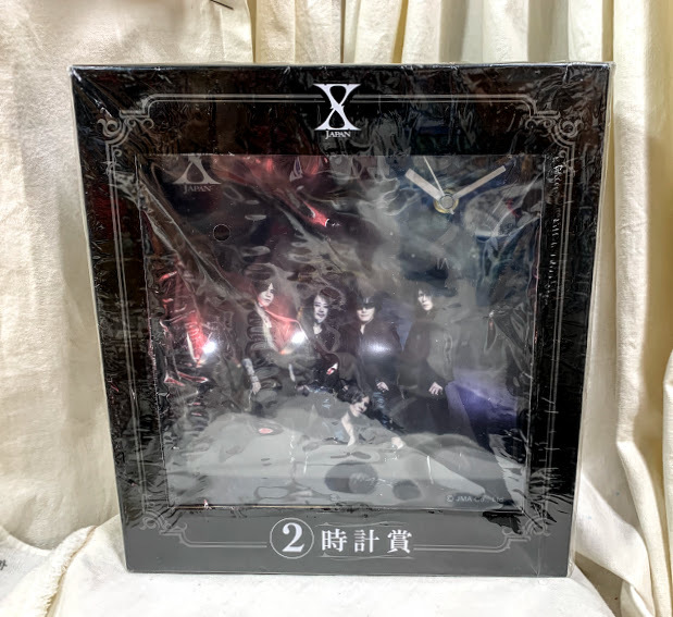 used 未使用 X JAPAN ②時計賞 未開封 X JAPAN YOSHIKI HIDE TOSH TAIJI PATA くじ景品　未開封　現状品　_画像1