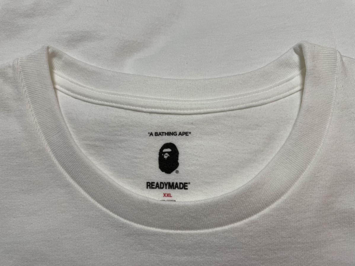 XXL A BATHING APE READYMADE 3 PACK TEE White ア ベイシング エイプ レディーメイド 3パック Tシャツ ホワイト 白 レディメイド 赤 2XL