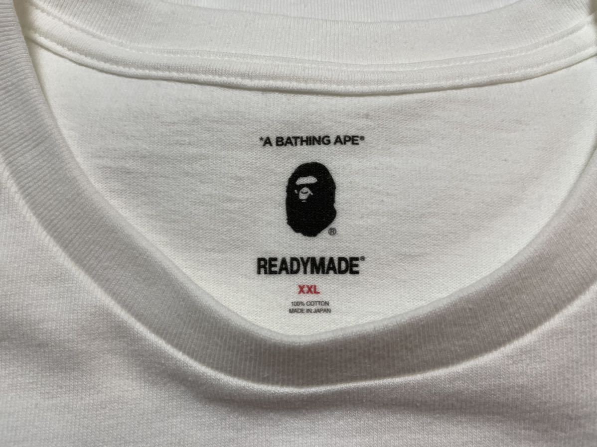 XXL A BATHING APE READYMADE 3 PACK TEE White ア ベイシング エイプ レディーメイド 3パック Tシャツ ホワイト 白 レディメイド 赤 2XL