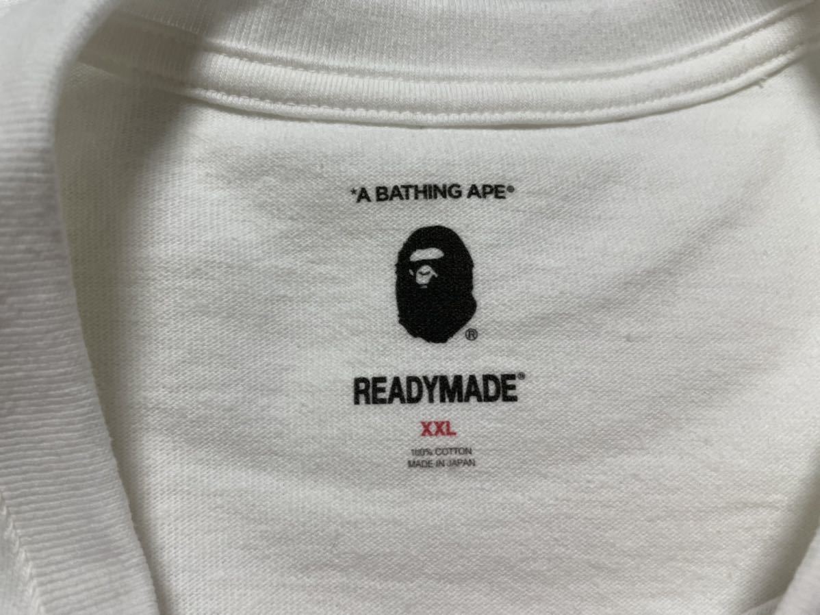 XXL A BATHING APE READYMADE 3 PACK TEE White ア ベイシング エイプ レディーメイド 3パック Tシャツ ホワイト 白 レディメイド 青 2XL