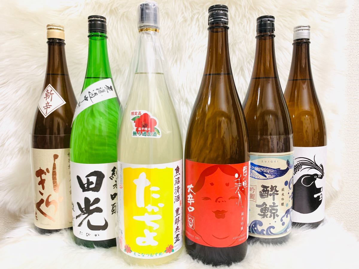 日本酒 大吟醸一升瓶 六本セット・  純米吟醸 飲み比べセット A1