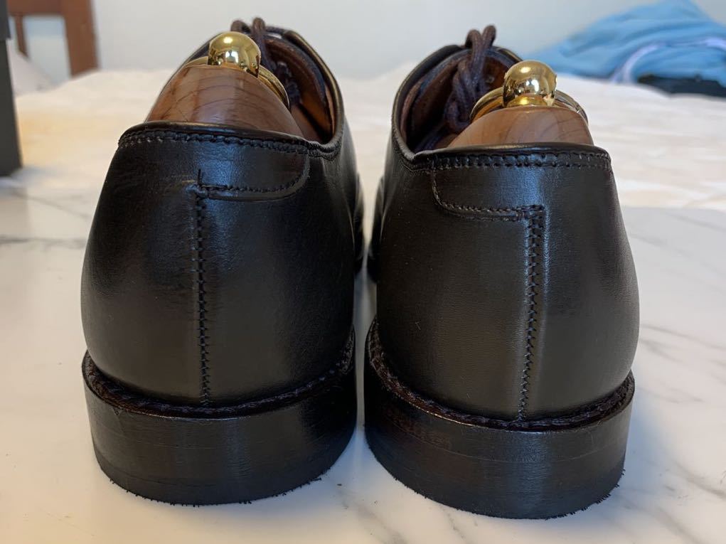新品 未使用 貴重 Allen Edmonds 内羽根ストレートチップ Park Avenue パークアベニュー ダークオリーブ US7D_画像4