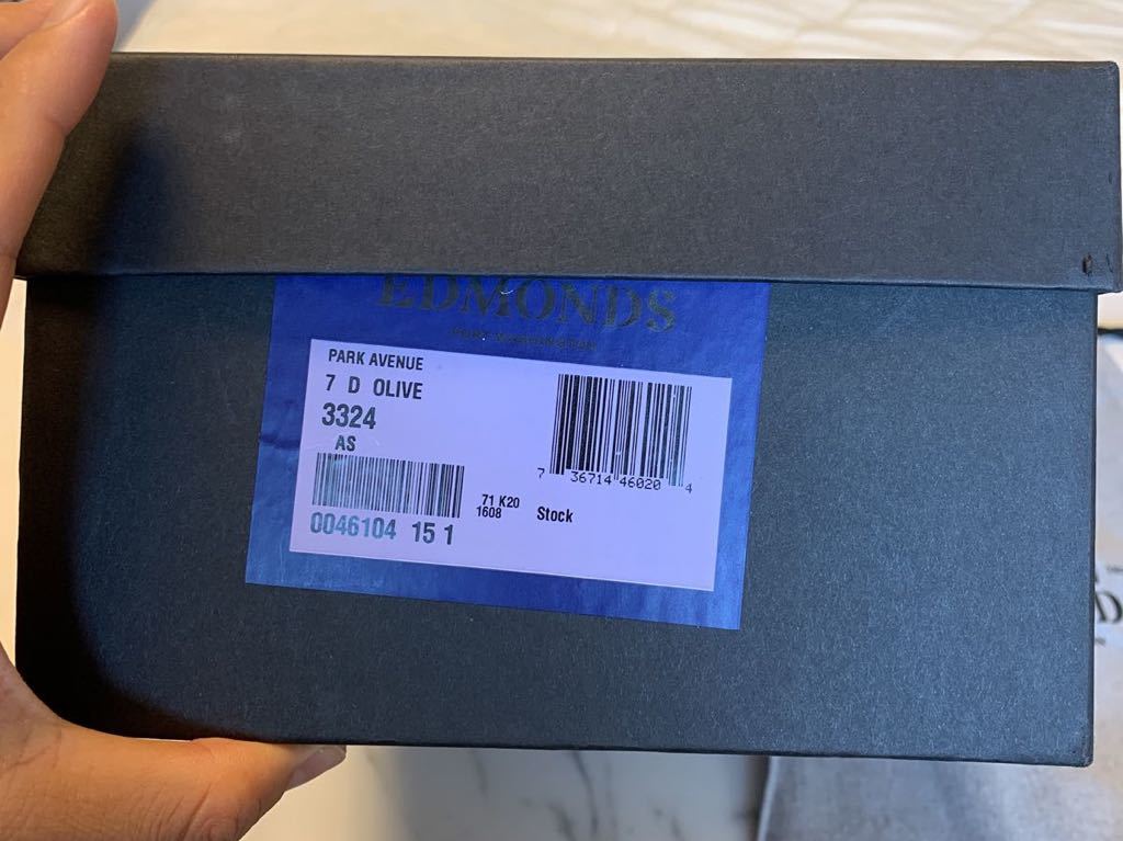 新品 未使用 貴重 Allen Edmonds 内羽根ストレートチップ Park Avenue パークアベニュー ダークオリーブ US7D_画像9