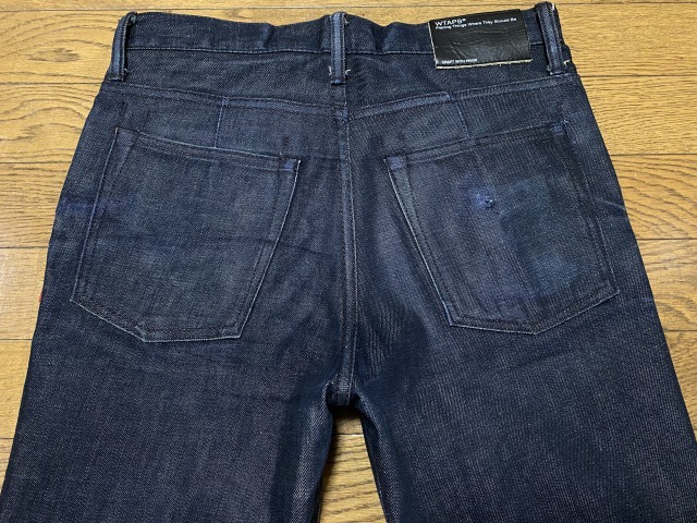 ※WTAPS ダブルタップス LIFIST 132GWDT-PTM03 BLUE SKINNY RAW デニム パンツ 濃紺 日本製 S BJBA.G_画像3