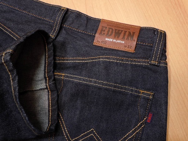 o349* прекрасный товар темно синий * сделано в Японии Edwin 402 распорка *W32 джинсы * Denim брюки быстрое решение *
