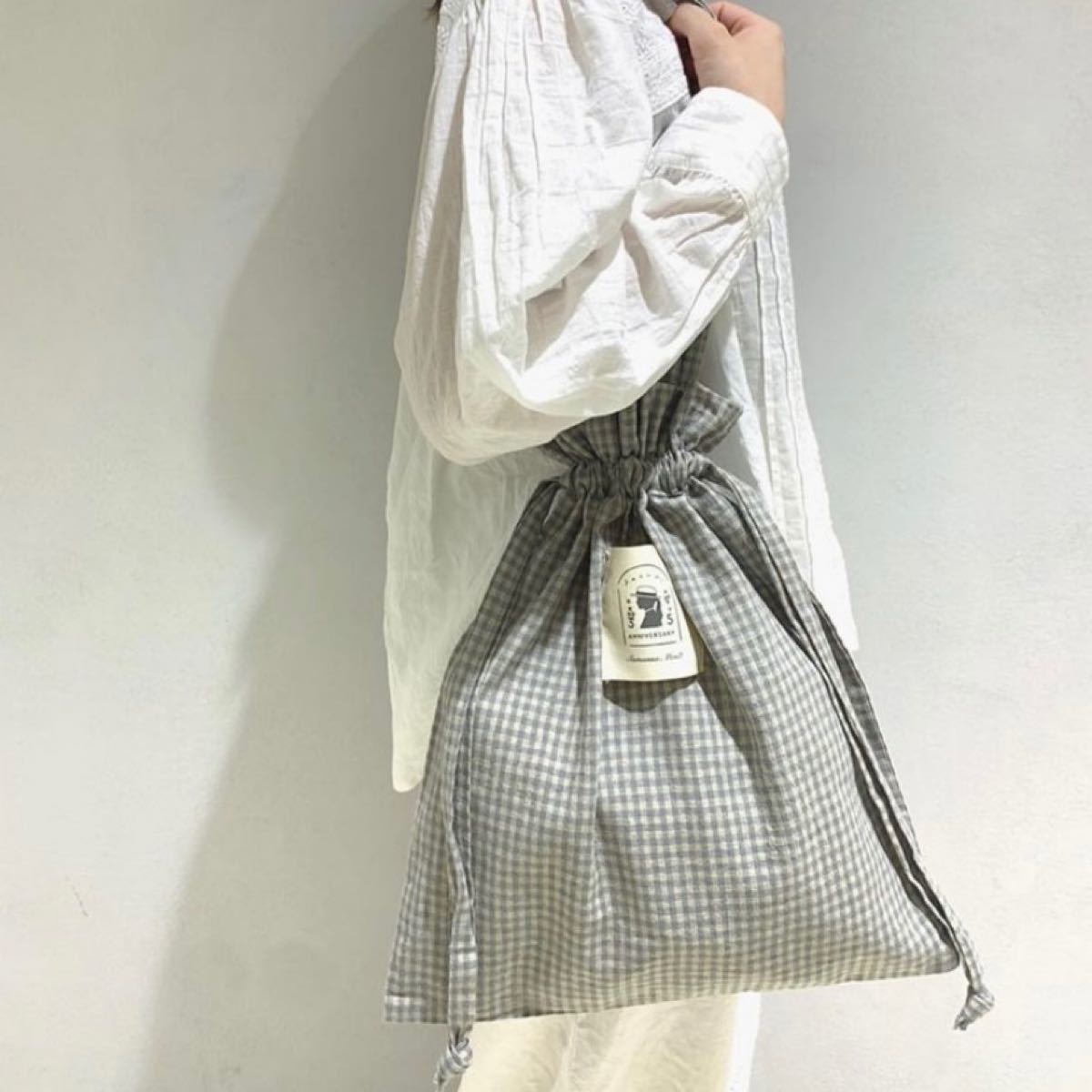 サマンサモスモス 35周年 kazumi コラボ ノベルティ巾着バッグ