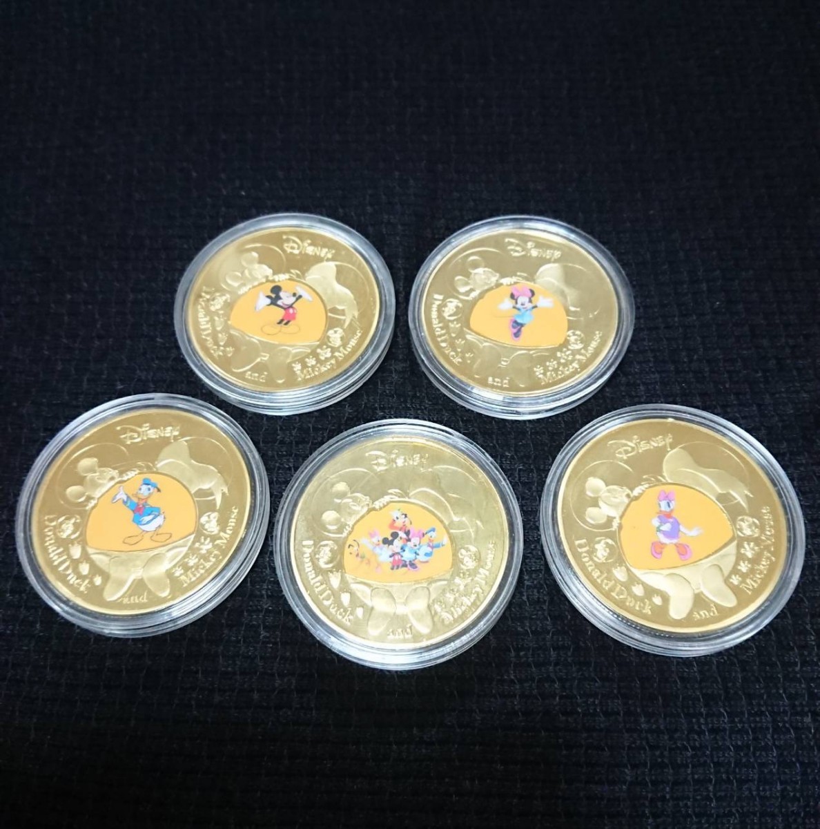 Paypayフリマ ディズニー 記念メダル コイン 5枚セット
