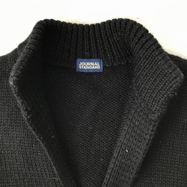  Journal Standard wool / knitted cardigan black tube NO. 7-47