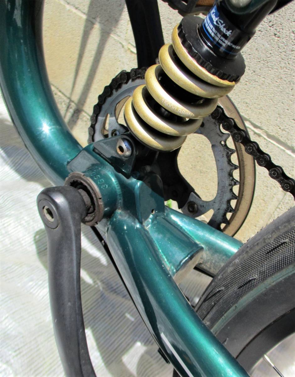 ビンテージ・超レア　デザイナーズ自転車　JAGUAR SPORTS S-TYPE 　新世紀設計Ｓフレーム　26インチ　レーシンググリーン・直接引き取り可_画像10