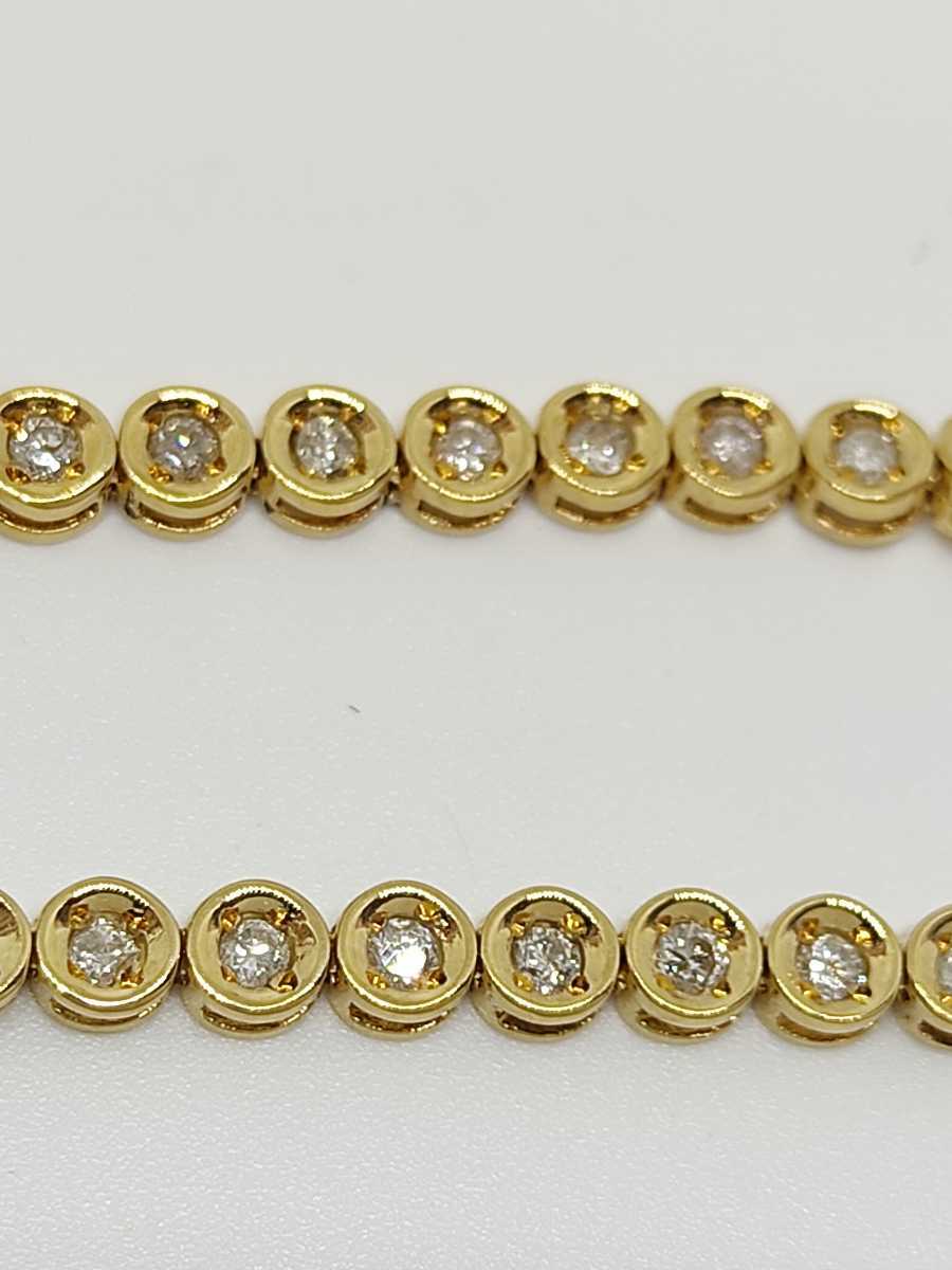 * new goods * K18 diamond tennis bracele 1.00ct