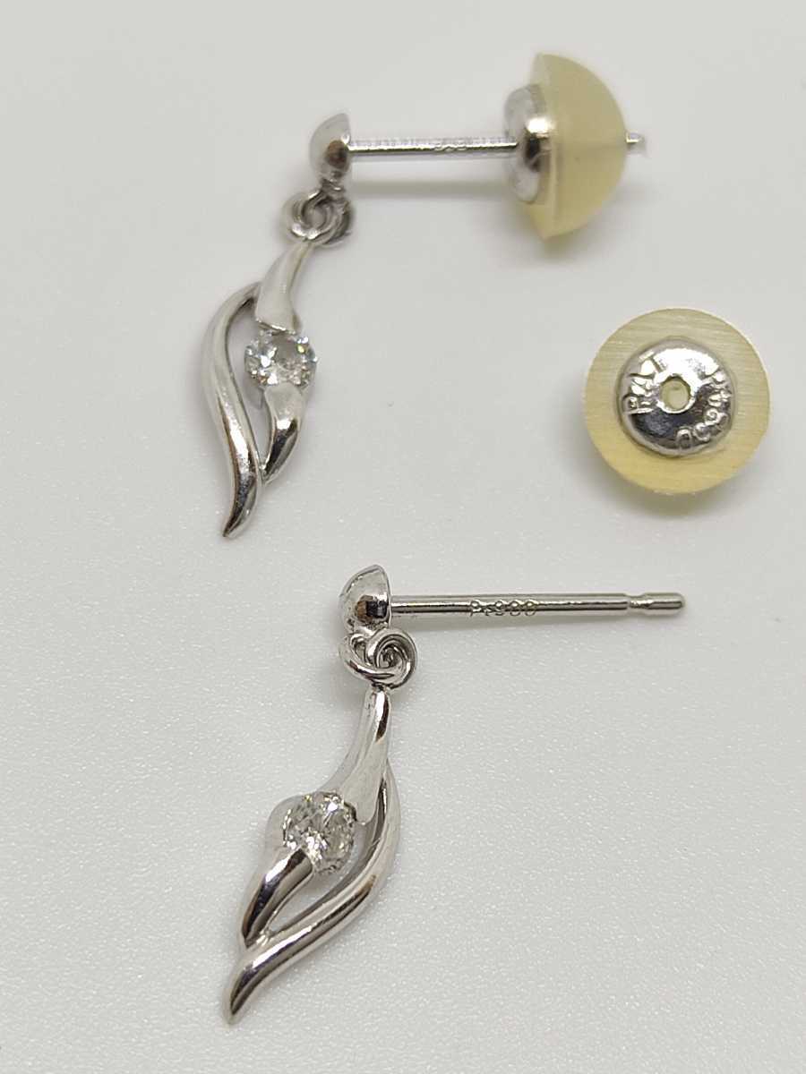 ◇新品◇ Pt900/Pt850 ダイヤ ドロップ ピアス www.erpyme.cl