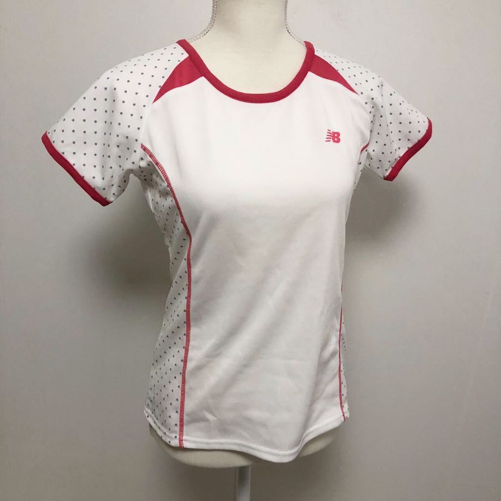 ニューバランス new balance レディース　Tシャツ 2枚セット　丸首　テニスウェア　ランニング　M L 白Tシャツ