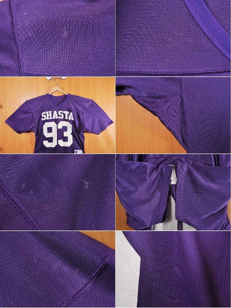  большой размер Vintage 90 годы USA производства Champion колледж серия короткий футбол рубашка XL соответствует (21679