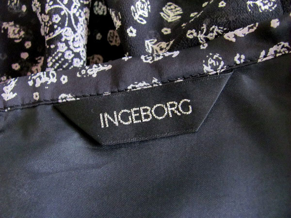 #snc Ingeborg INGEBORG юбка 11 чёрный серия роза рисунок лента оборка женский [680598]