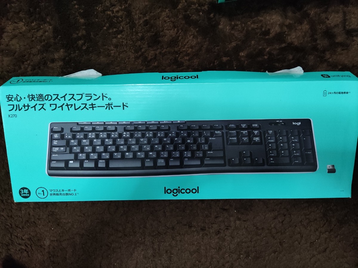 LOGICOOLワイヤレスキーボード  K270