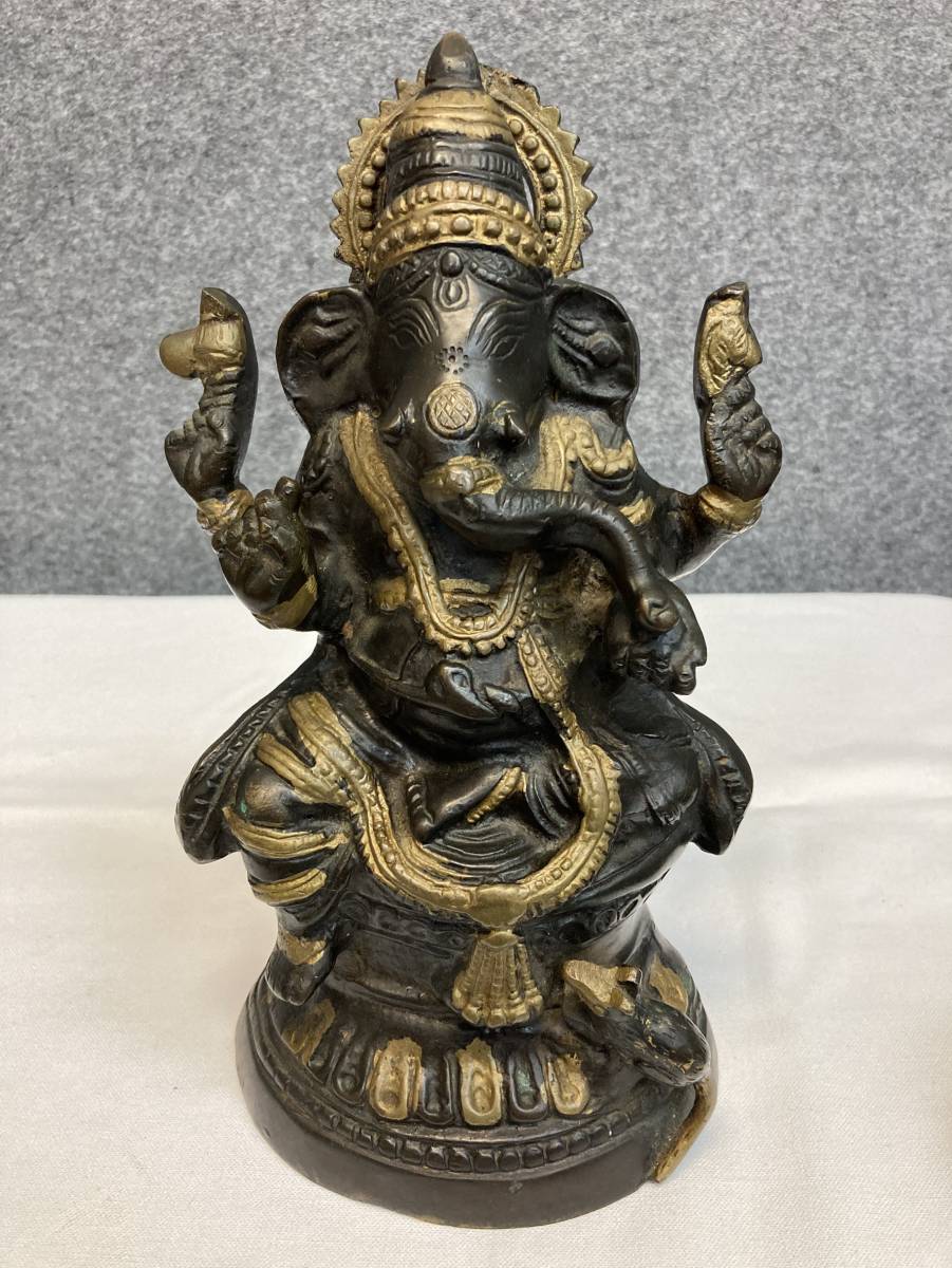 ガネーシャ 置物 銅像 神話像 インド 神様 金運 幸運