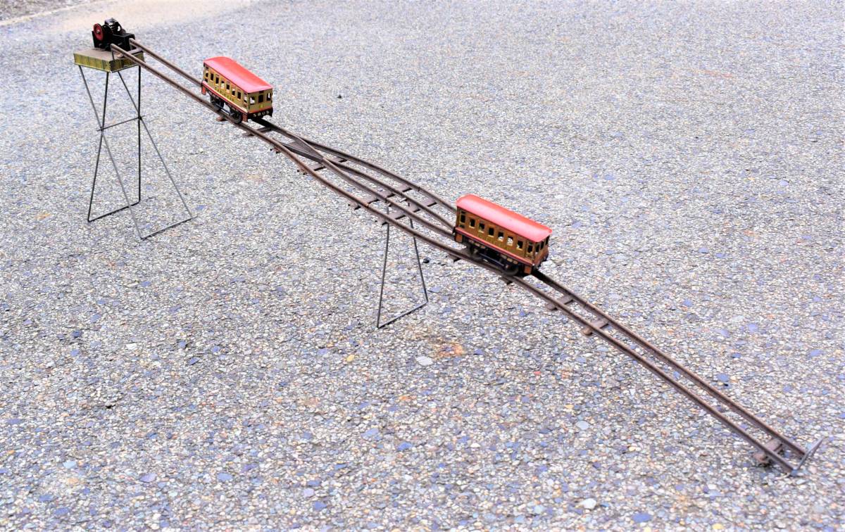 箱入り　A.1 TOYS 戦前 ブリキ おもちゃ ケーブルカー made in Japan 日本製 玩具 ゼンマイ式 Japan TIN TOYS CABLE CAR_画像2