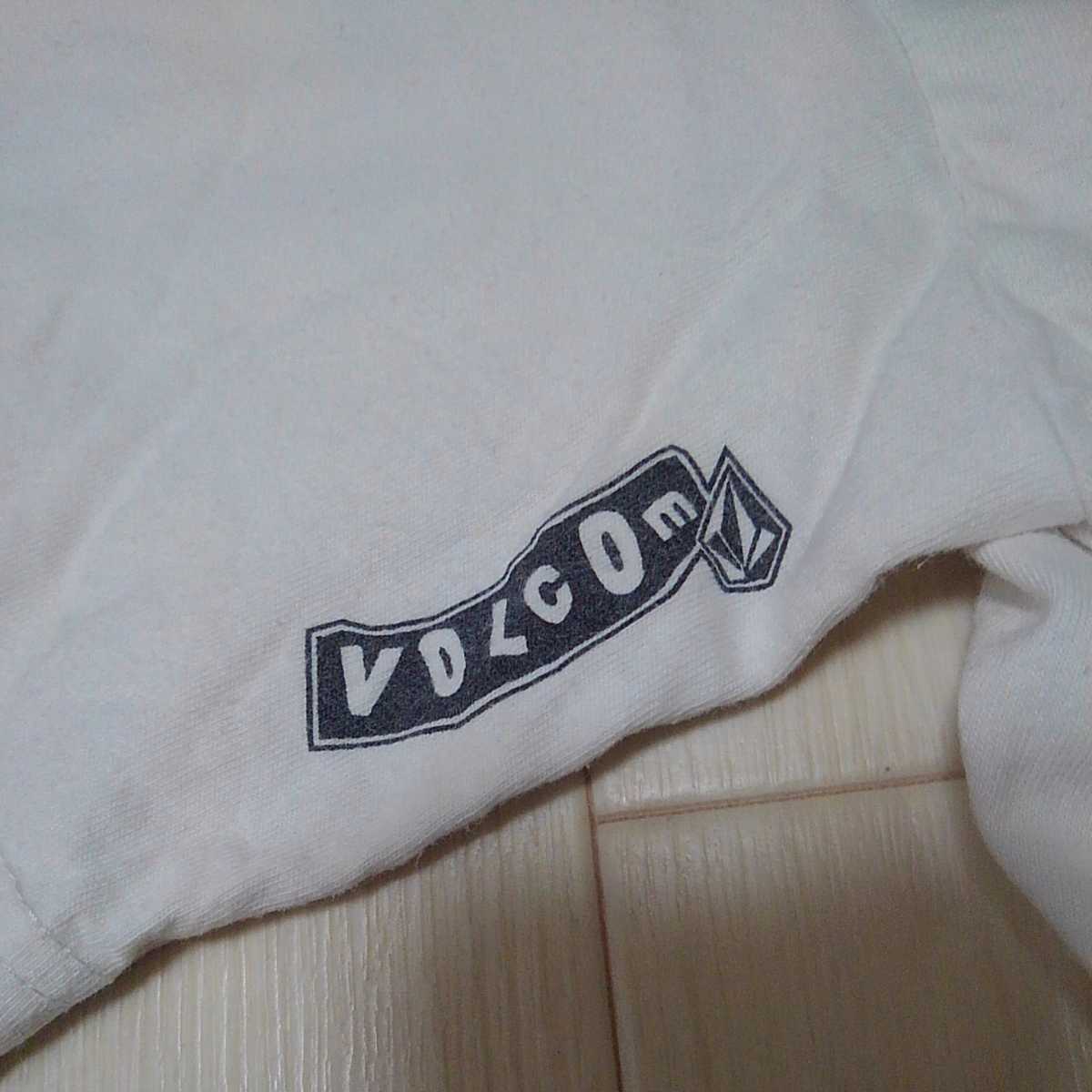 M ボルコム VOLCOM Tシャツ 白 ビッグロゴ プリント FUJI K20G118_画像5