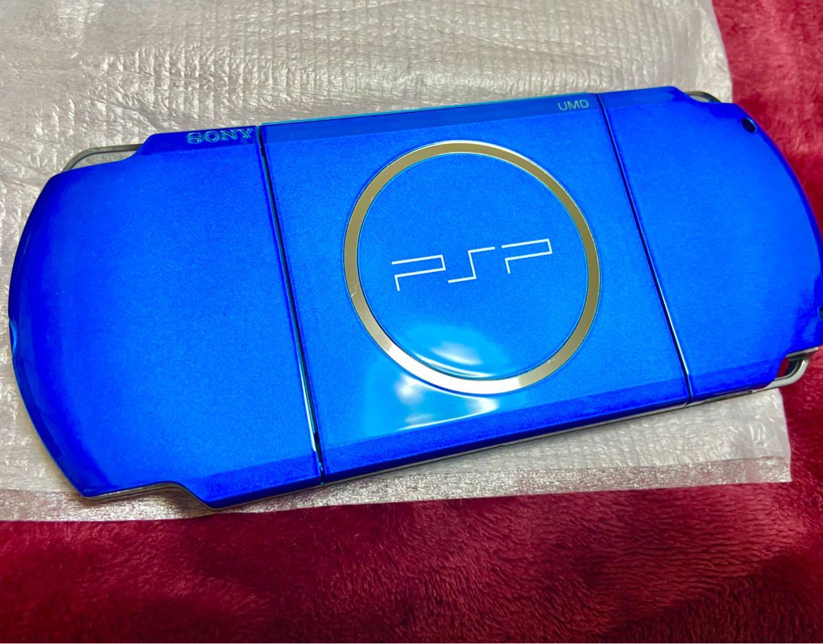 【新品同様　動作確認時の使用のみ】SONY PSP 3000 ﾊﾞｲﾗﾝﾄ ﾌﾞﾙｰVIBRANT BLUE付属品　完品　PSP