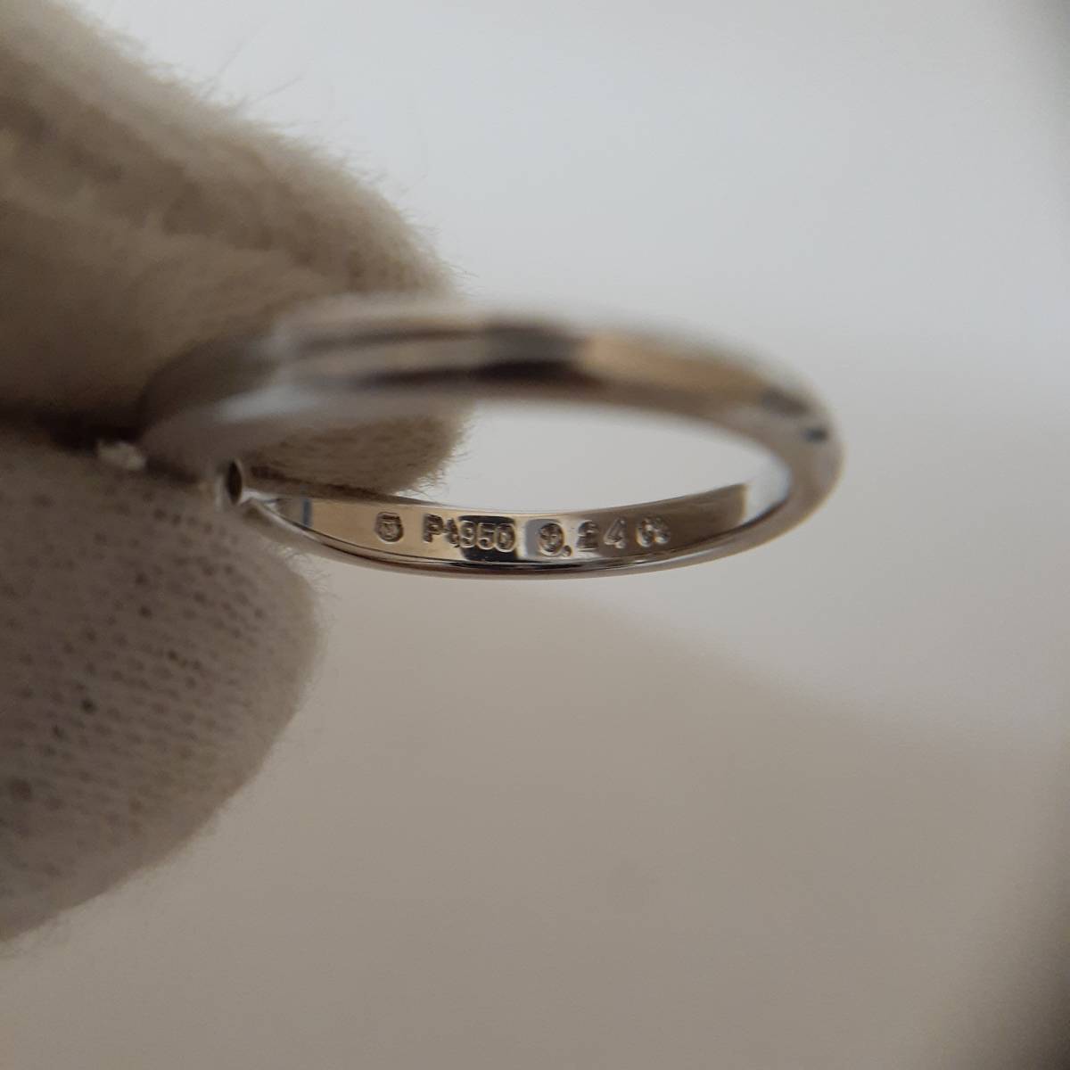 □【美品】MIKIMOTO ミキモト Pt950 ダイヤ0.24ct リング 結婚指輪