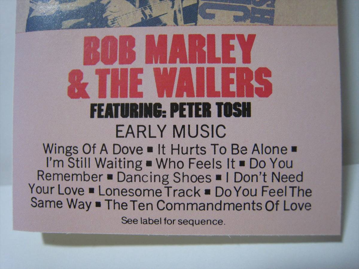 【カセットテープ】 BOB MARLEY & THE WAILERS / EARLY MUSIC US版 ボブ・マーリィ＆ザ・ウェイラーズの画像5