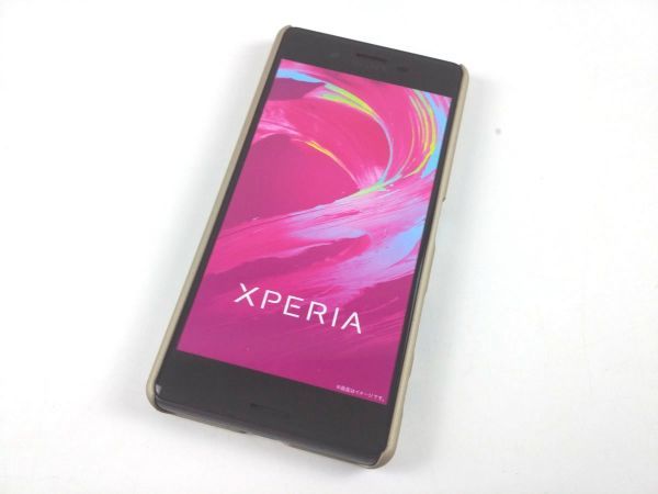 Xperia X Performance so-04H ハードケース カバー シンプル ゴールド_画像2