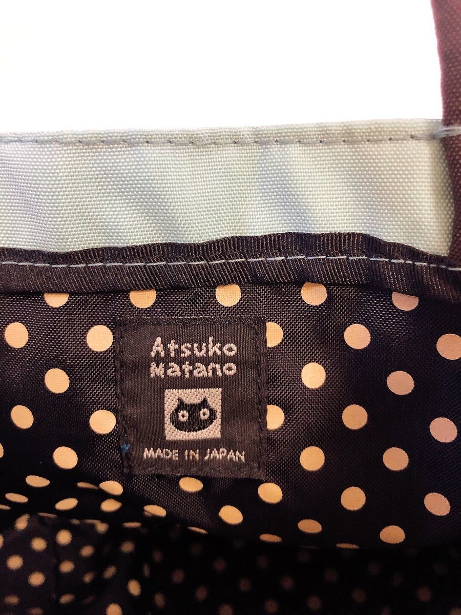 マタノアツコ ATSUKO MATANO ミニトートバッグ ボタニカル刺繍 サイドポケット付き 日本製