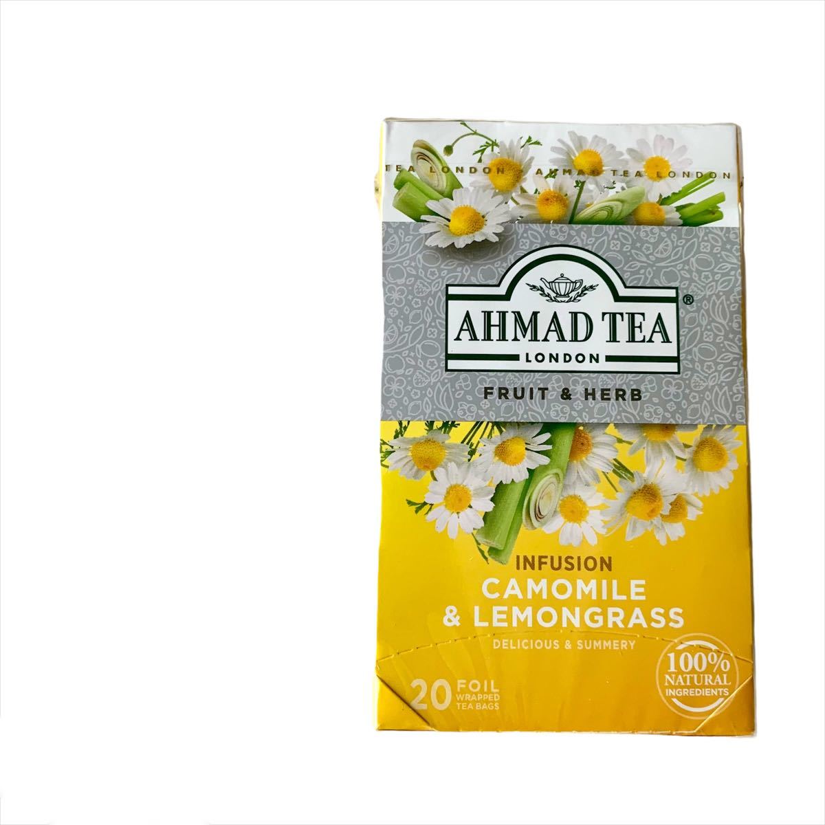 AHMADTEA ハーブティー　カモミール　レモングラス　tea bag 20袋　ノンカフェイン
