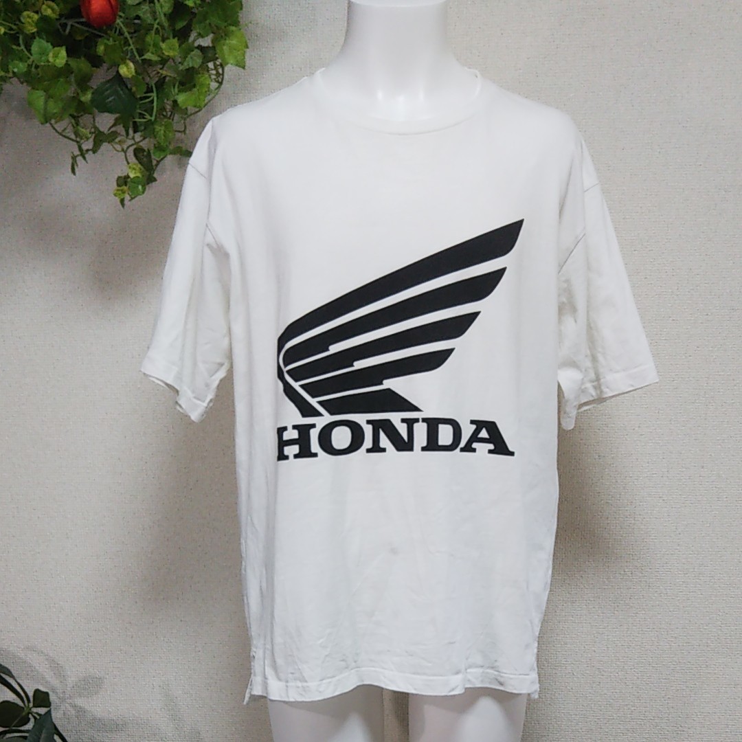 Paypayフリマ ホンダ半袖tシャツl Ll 白 黒のhondaロゴとウイングマークプリント Guジーユー Paypayフリマ ホンダ半袖tシャツl Ll 白 黒のhondaロゴとウイングマークプリント Guジーユー