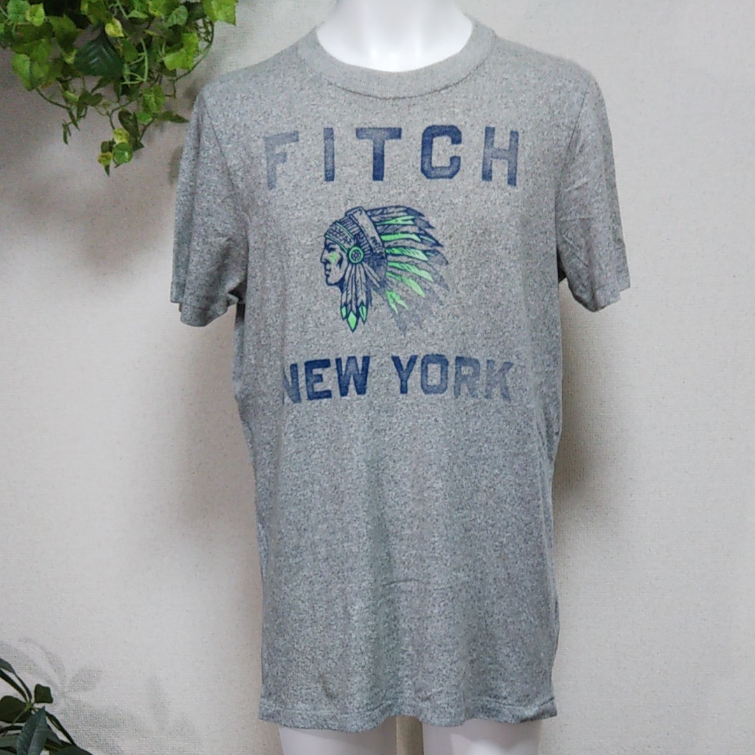 今年も話題の アバクロ グレー 半袖 Abercrombie 半袖 Tシャツ Tシャツ