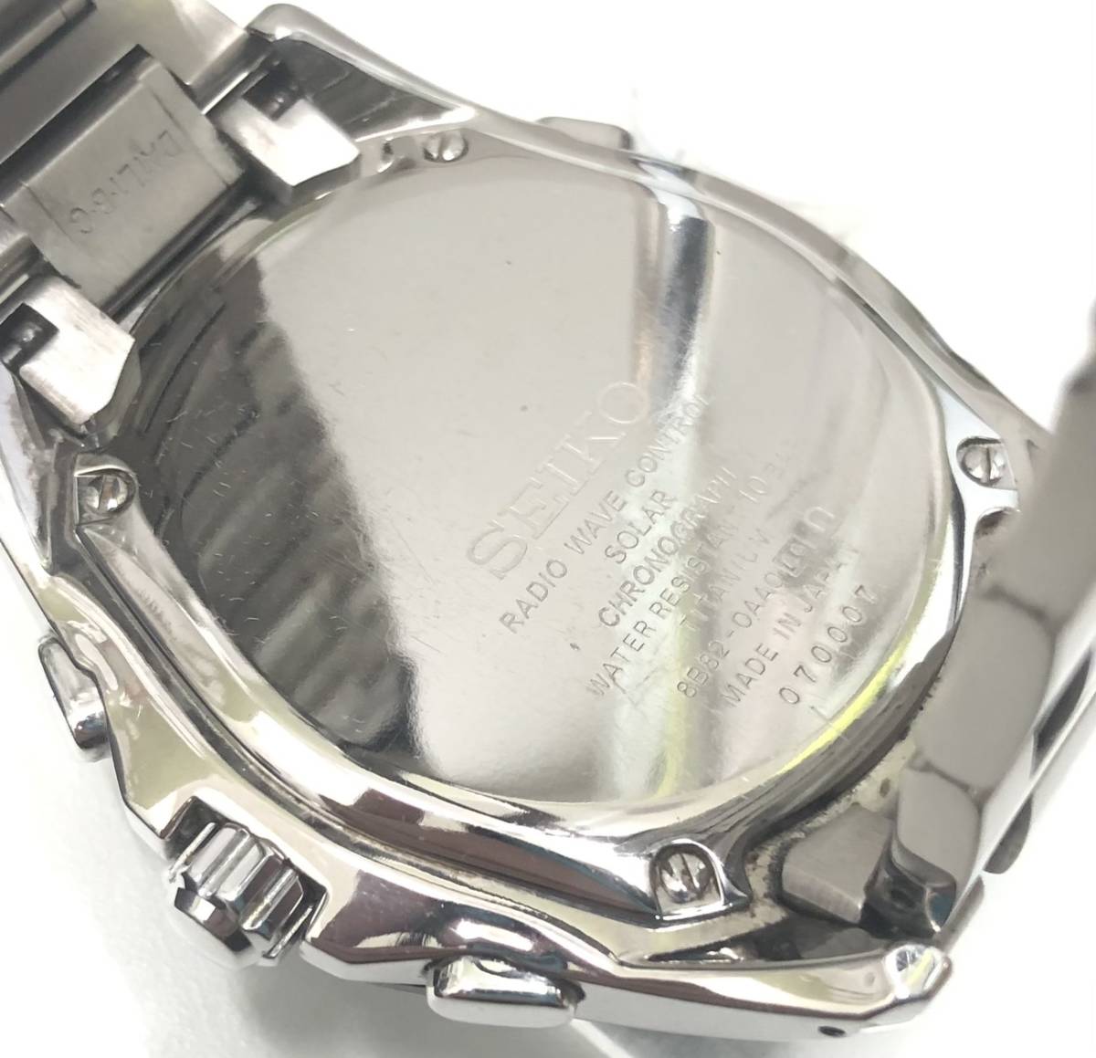 No.2595[ wristwatch ] SEIKO/ Seiko /BRIGHTZ/ Brightz / chronograph / solar 