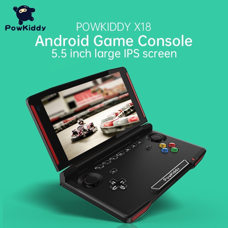 POWKIDDY X18 ANDRIOD mobile game machine 5.5 -inch 1280*720 screen MTK 8163 Quad core 2 gram RAM 32 gram ROM video hand-held game pre 