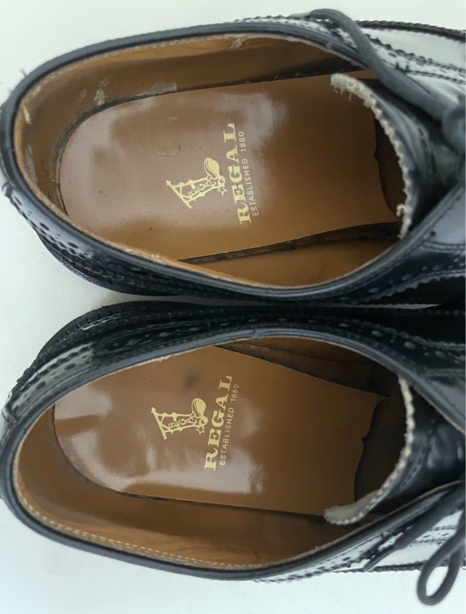 リーガル ビジネスシューズ 革靴 25 EE REGAL ブラック