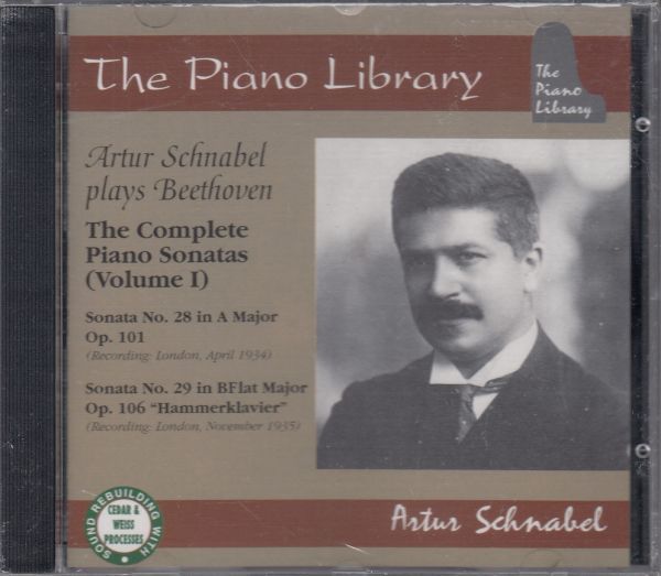 [CD/Piano Library]ベートーヴェン:ピアノ・ソナタ第28番イ長調Op.101&ピアノ・ソナタ第29番変ロ長調Op.106/A.シュナーベル(p) 1934-1935_画像1